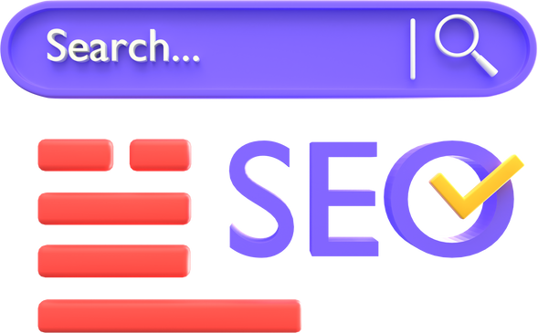 Seo search 3D Illustration